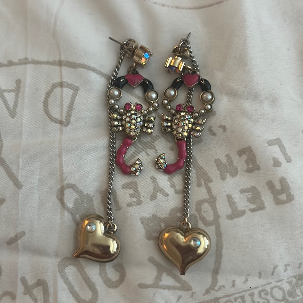 Betsy Johnson Vintage Scorpions Earrings
